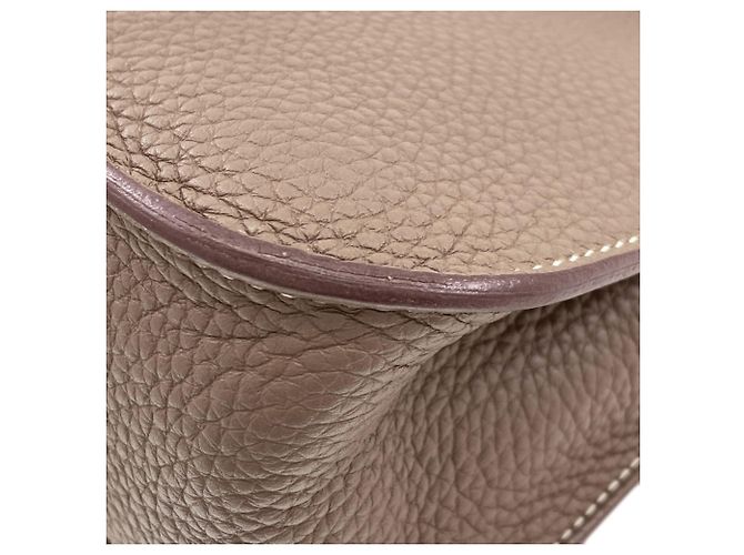 Hermès Borsa Hermes Arzan 25 in grigio Etoupe Taupe - vista 17