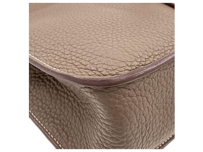 Hermès Borsa Hermes Arzan 25 in grigio Etoupe Taupe - vista 18