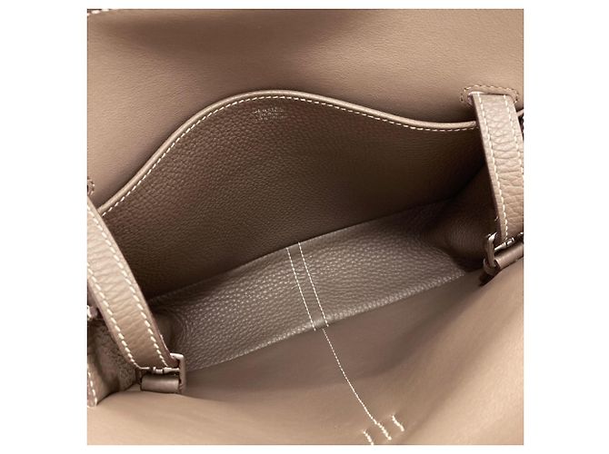 Hermès Borsa Hermes Arzan 25 in grigio Etoupe Taupe - vista 5