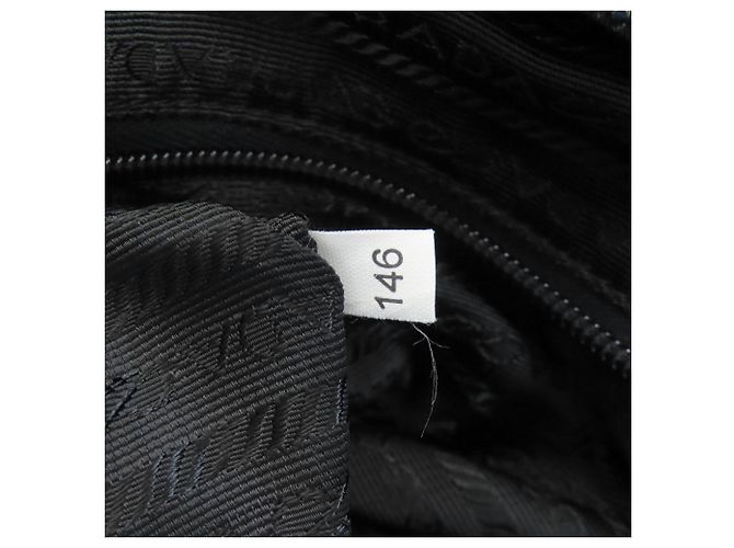Bolsa tote Prada em nylon preto - vista 7