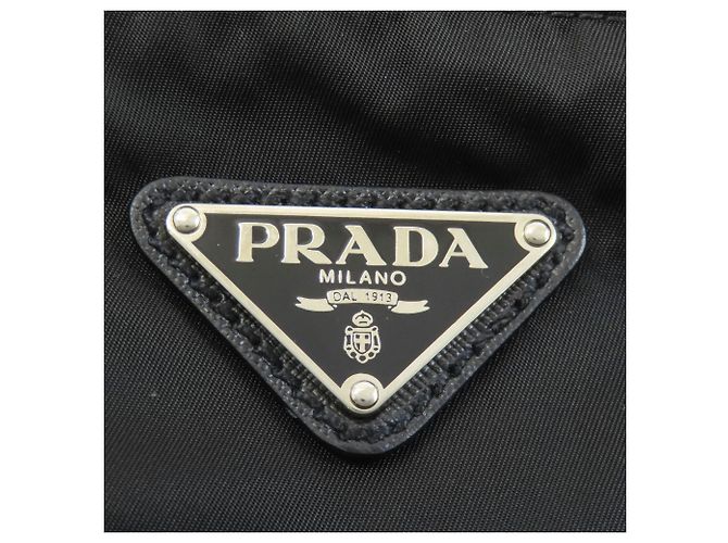 Bolsa tote Prada em nylon preto - vista 8