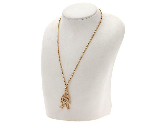 Chopard Pierrot Diamant-Halskette aus 18K Roségold - Ansicht 6