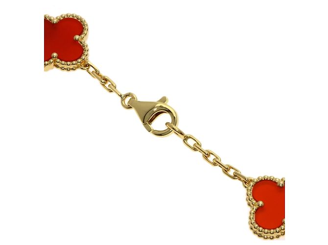 Van Cleef & Arpels Vintage Alhambra Carnelian Halskette - Ansicht 3