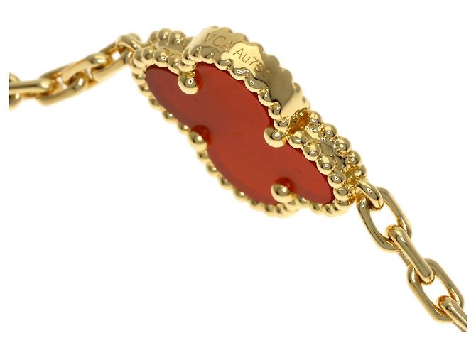 Van Cleef & Arpels Vintage Alhambra Carnelian Halskette - Ansicht 5