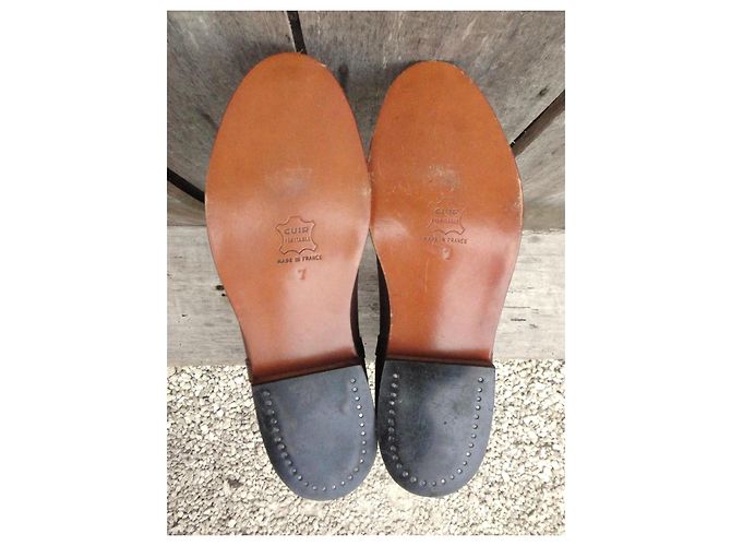 Autre Marque Botas de montar artesanales de cuero marrón Castaño - vista 6