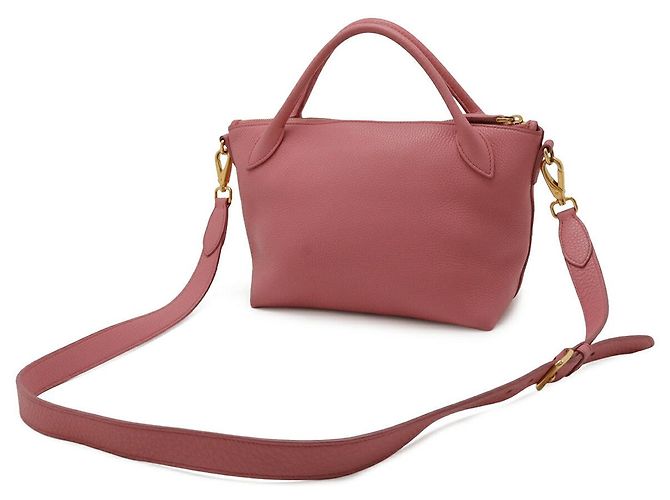 Bolso de mano 2WAY de cuero Prada Rosa - vista 2