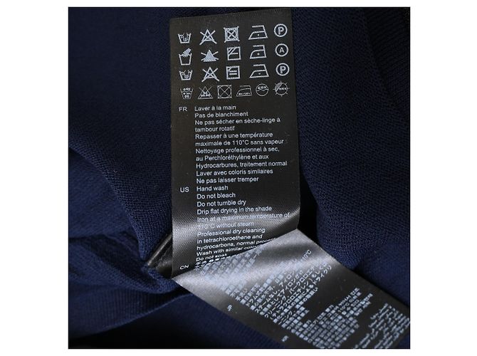 Sandro Pointelle-Strick Mini-Schwingkleid aus Navyblauer Viskose Marineblau - Ansicht 8