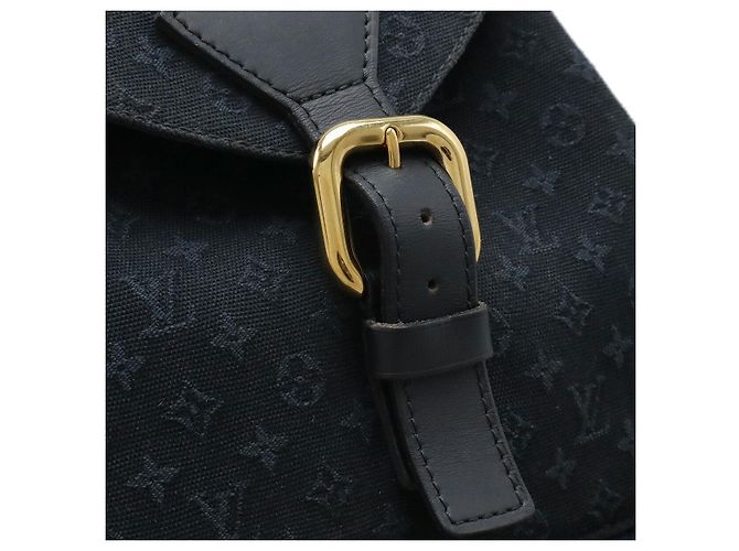 Zaino Louis Vuitton Monogram Mini Montsouris GM Blu - vista 4