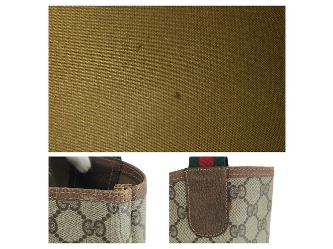 Gucci GG Supreme Canvas Schultertasche Tote Braun Beige - Ansicht 6