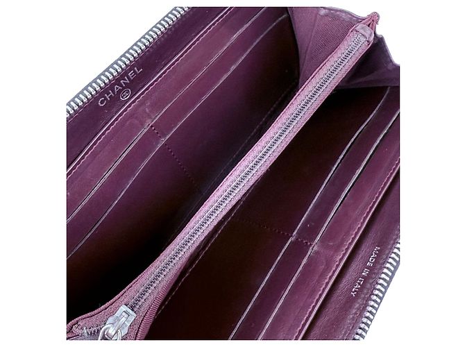 Portafoglio Chanel Classic Quilted Lambskin Zip Around Nero - vista 10
