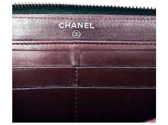 Portafoglio Chanel Classic Quilted Lambskin Zip Around Nero - vista 5