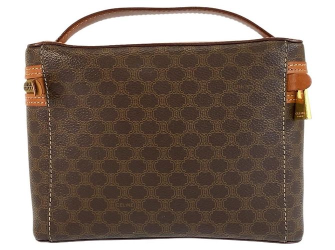Céline Celine Vintage Macadam Handtasche Braun - Ansicht 2
