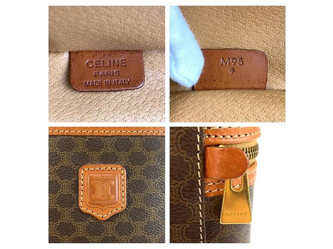 Céline Celine Vintage Macadam Handtasche Braun - Ansicht 3