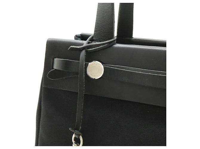 Hermès Hermes Herbag Cabas PM Tote Bag Nero - vista 7