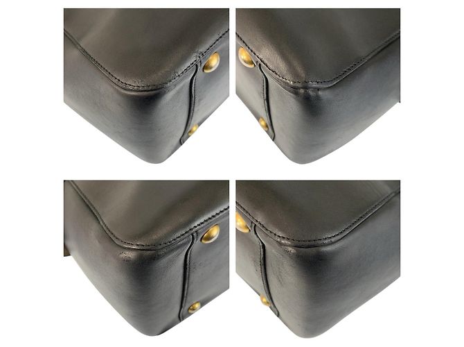 Borsa Boston in pelle Gucci Nera Nero - vista 4