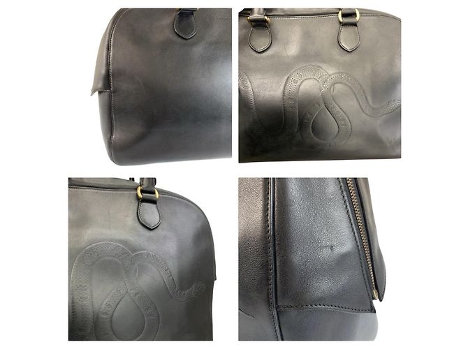 Borsa Boston in pelle Gucci Nera Nero - vista 6