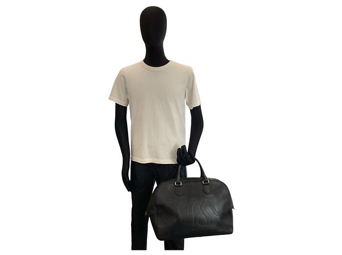 Borsa Boston in pelle Gucci Nera Nero - vista 8