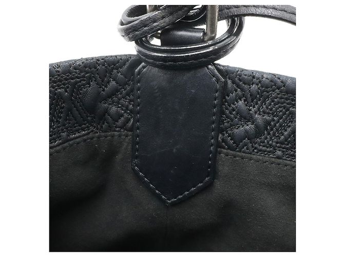 Borsa a tracolla Louis Vuitton Monogram Anthea Hobo PM Nero - vista 7