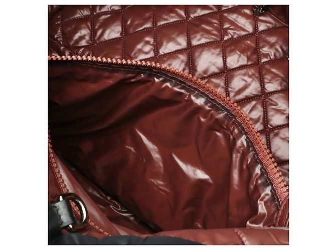 Borsa Chanel Coco Cocoon Tote GM in Nylon e Pelle Nero - vista 7