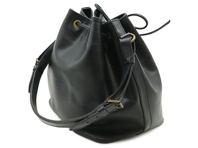 Borsa a Spalla Louis Vuitton Epi Petit Noe Nera Nero - vista 2
