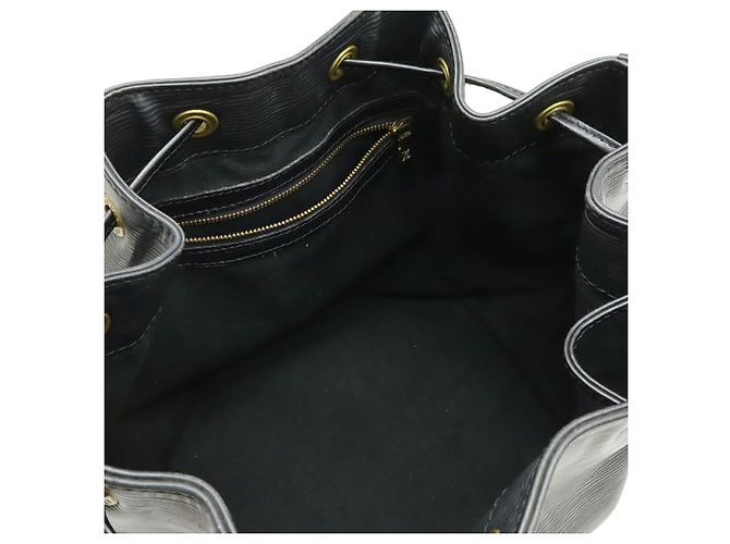 Borsa a Spalla Louis Vuitton Epi Petit Noe Nera Nero - vista 5