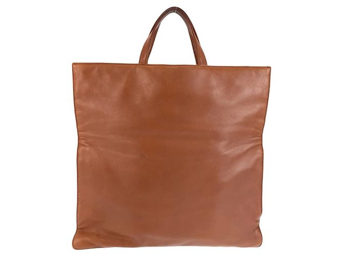 Loewe Anagram Leder Tote Bag Braun - Ansicht 2