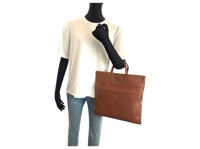 Loewe Anagram Leder Tote Bag Braun - Ansicht 7