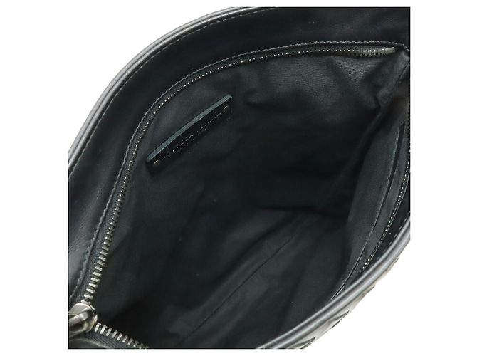 Borsa a tracolla in pelle Intrecciato Bottega Veneta Nero - vista 7