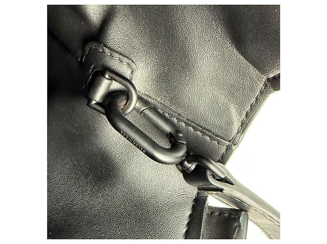 Day Borsa a tracolla Balenciaga Megazip in pelle di vitello nera Nero - vista 4