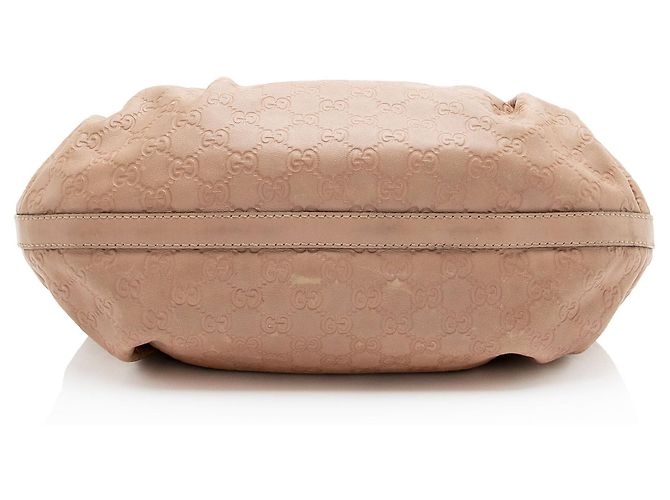 Tote Gucci Guccissima Studded Scarlett Medium Marrone Beige - vista 4