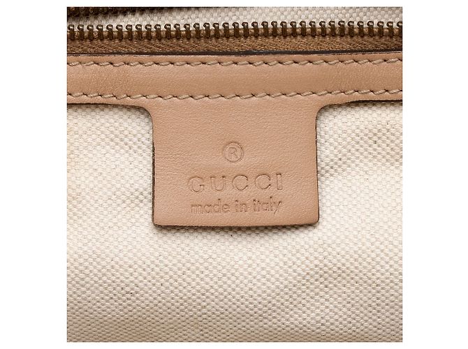 Tote Gucci Guccissima Studded Scarlett Medium Marrone Beige - vista 8