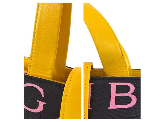 Bulgari Bvlgari Canvas Leather Shoulder Tote Bag Schwarz - Ansicht 4