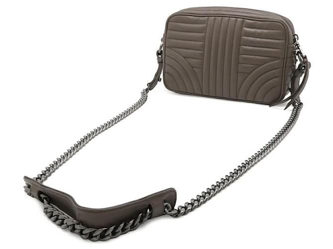 Borsa a tracolla Prada VITELLO PHENIX con strass Grigio - vista 2