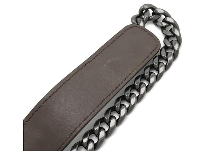 Borsa a tracolla Prada VITELLO PHENIX con strass Grigio - vista 5
