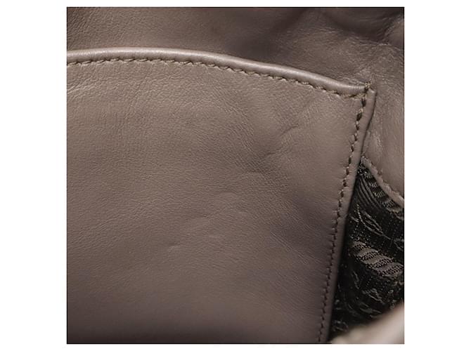 Borsa a tracolla Prada VITELLO PHENIX con strass Grigio - vista 7