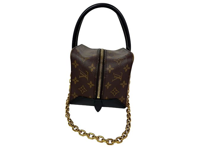 Borsa a Spalla Quadrata Louis Vuitton Reverse Monogram Marrone - vista 2
