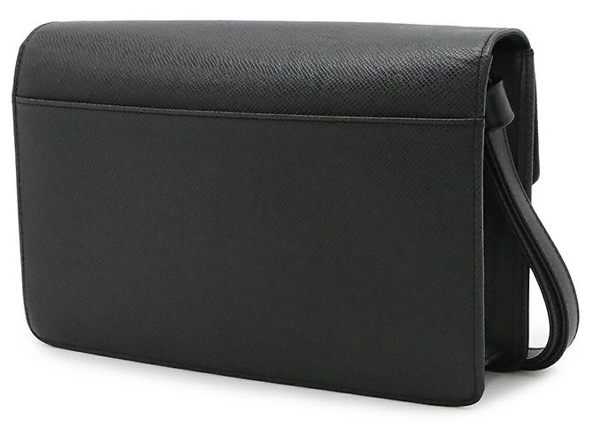 Clutch in pelle Taiga Louis Vuitton Nero - vista 2