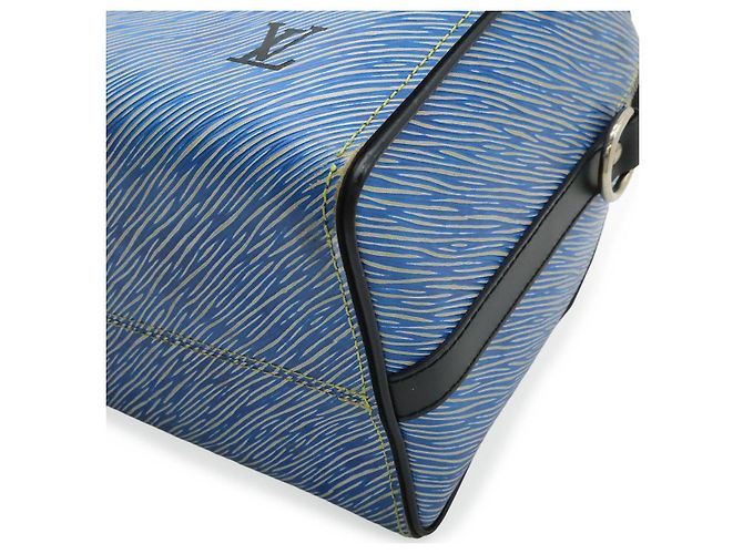 Borsa Louis Vuitton Epi Denim Speedy Bandouliere 25 Blu - vista 3