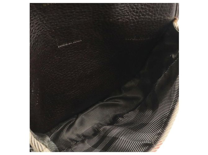 Borsa a tracolla Burberry in pelle House Check Marrone Beige - vista 7