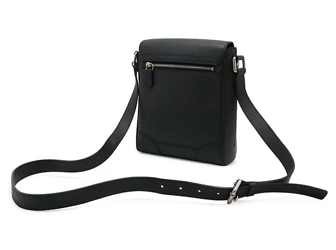 Borsa a tracolla in pelle Louis Vuitton Taiga Luka Nero - vista 2