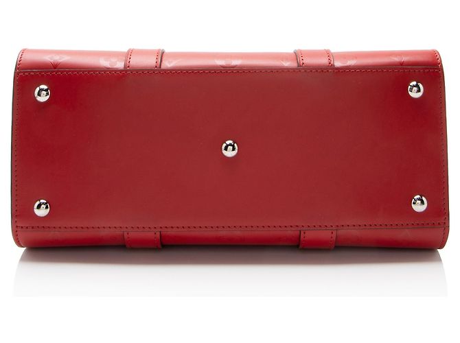 Tote Louis Vuitton Monogram Cuir Plume Very MM Rosso - vista 4