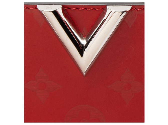 Tote Louis Vuitton Monogram Cuir Plume Very MM Rosso - vista 9