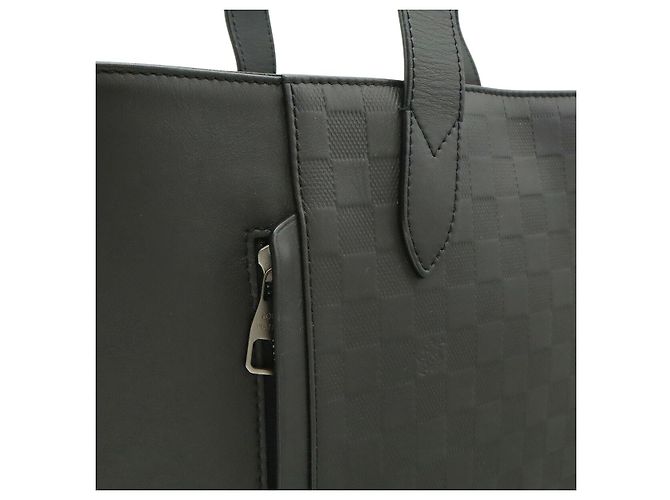 Louis Vuitton Damier Infini Leder Tote Bag Schwarz - Ansicht 7