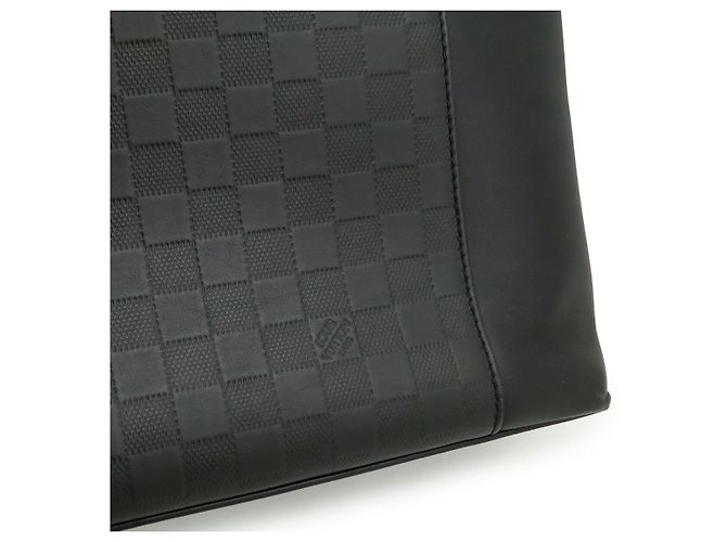 Louis Vuitton Damier Infini Leder Tote Bag Schwarz - Ansicht 8
