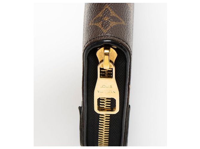 Louis Vuitton Monogram Canvas Retiro Zippy Wallet Schwarz - Ansicht 7