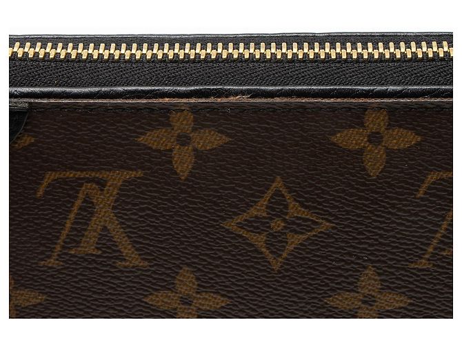 Louis Vuitton Monogram Canvas Retiro Zippy Wallet Schwarz - Ansicht 8