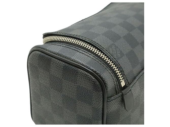 Beauty case Louis Vuitton Damier Graphite Nero - vista 4