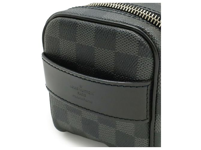 Beauty case Louis Vuitton Damier Graphite Nero - vista 6