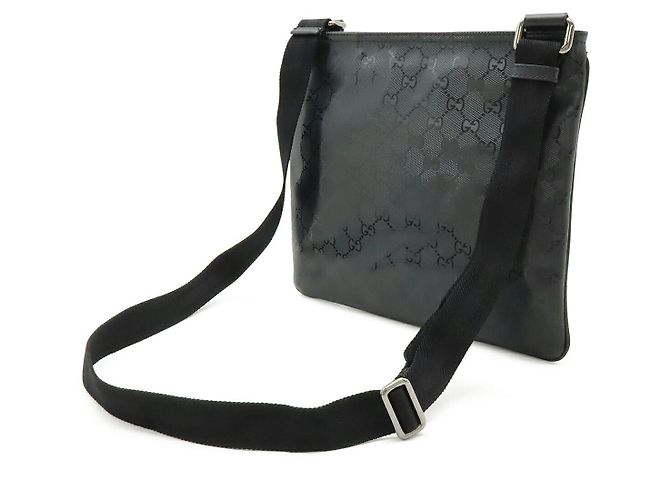 Borsa a tracolla Gucci GG Imprime PVC/Pelle Nero - vista 2