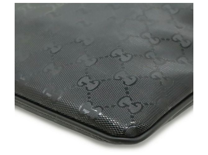 Borsa a tracolla Gucci GG Imprime PVC/Pelle Nero - vista 3